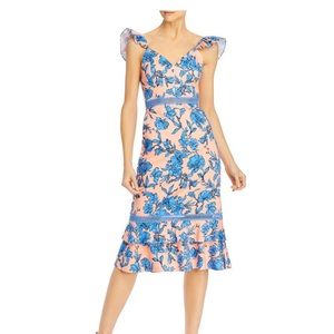 Alice and Olivia midi floral dress size 0